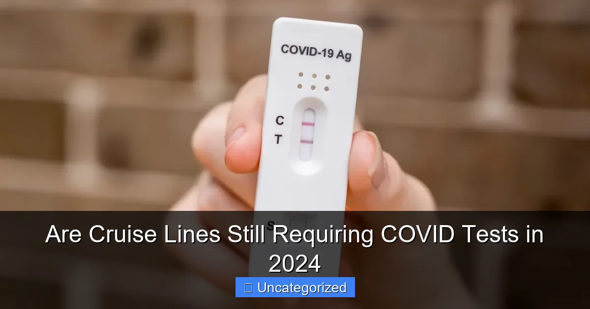 Are Cruise Lines Still Requiring COVID Tests in 2024