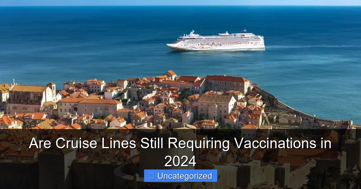 Are Cruise Lines Still Requiring Vaccinations in 2024