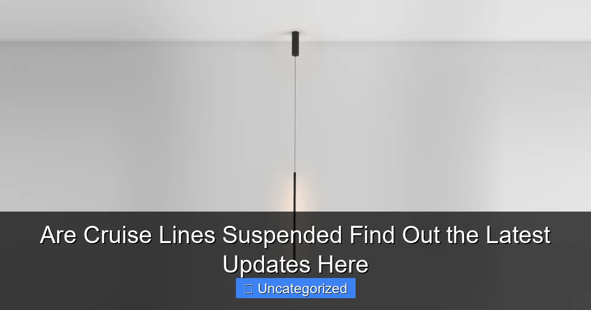 Are Cruise Lines Suspended Find Out the Latest Updates Here