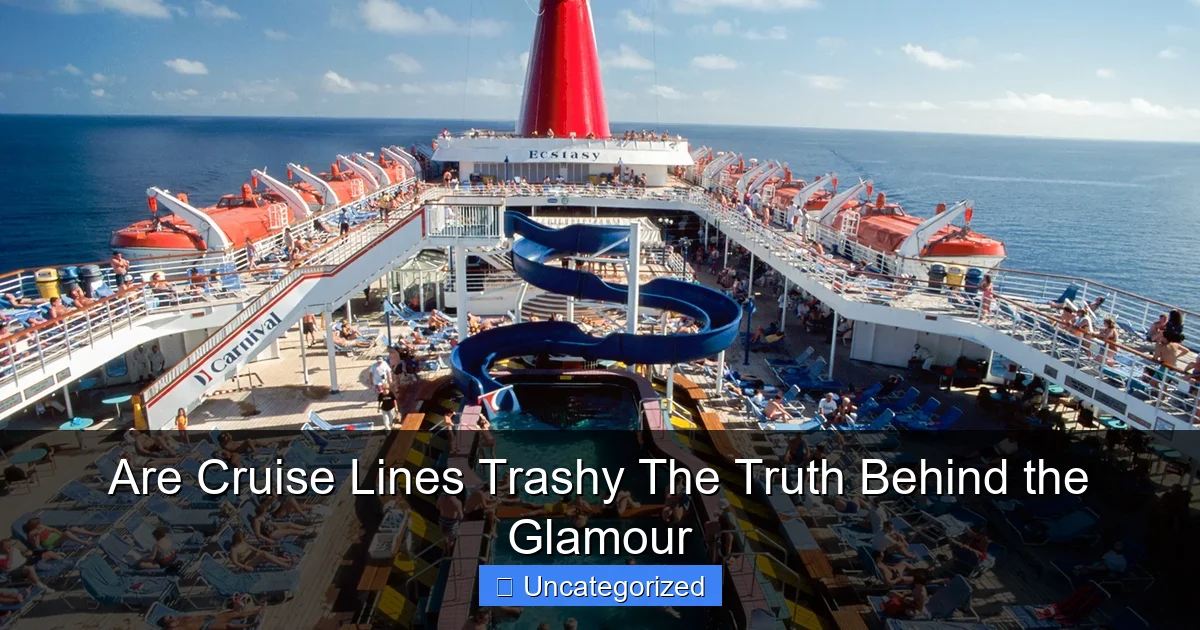 Are Cruise Lines Trashy The Truth Behind the Glamour