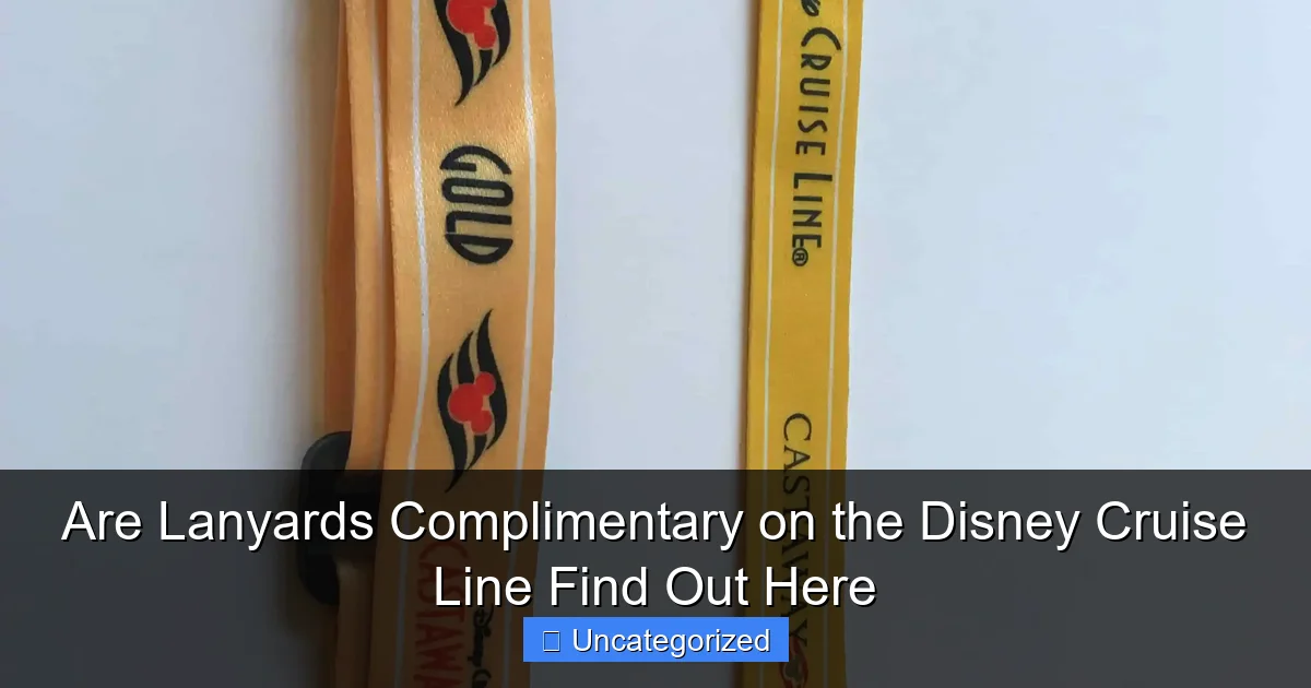 Are Lanyards Complimentary on the Disney Cruise Line Find Out Here