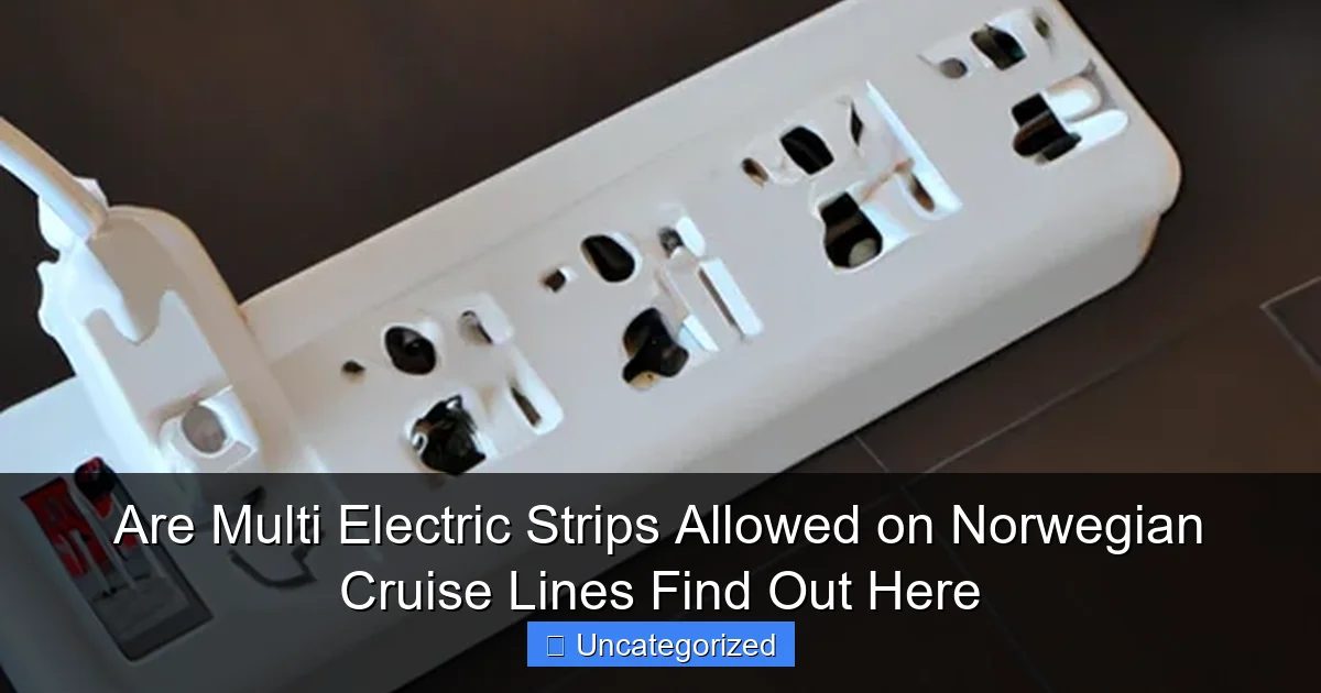 Are Multi Electric Strips Allowed on Norwegian Cruise Lines Find Out Here