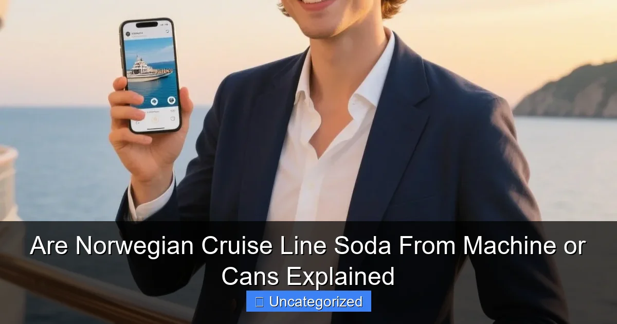 Are Norwegian Cruise Line Soda From Machine or Cans Explained