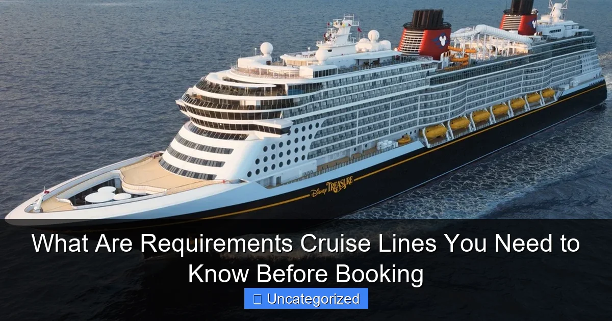 What Are Requirements Cruise Lines You Need to Know Before Booking