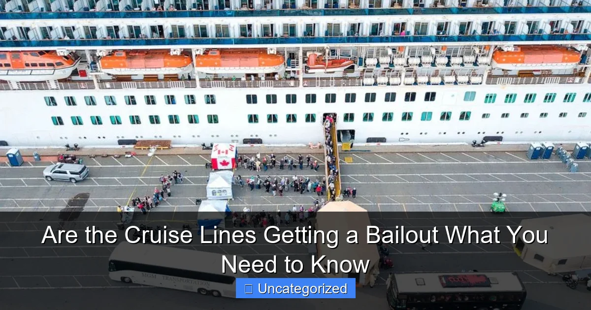 Are the Cruise Lines Getting a Bailout What You Need to Know