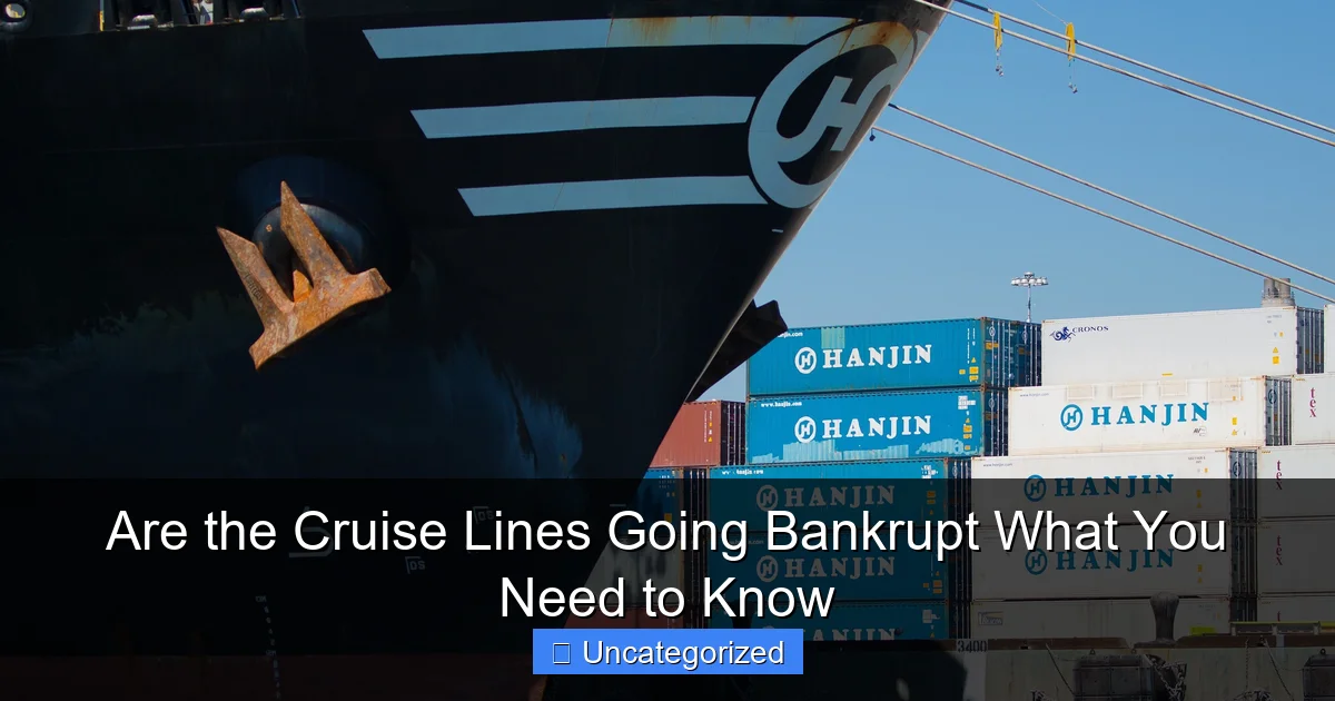 Are the Cruise Lines Going Bankrupt What You Need to Know