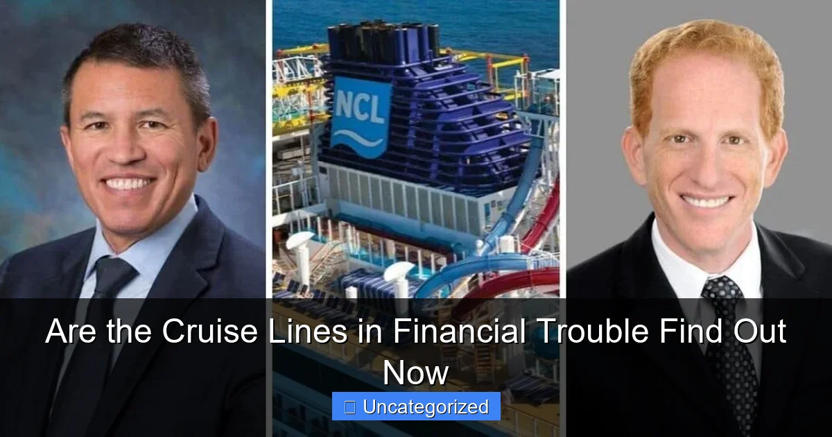 Are the Cruise Lines in Financial Trouble Find Out Now