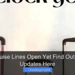 Are the Cruise Lines Open Yet Find Out the Latest Updates Here