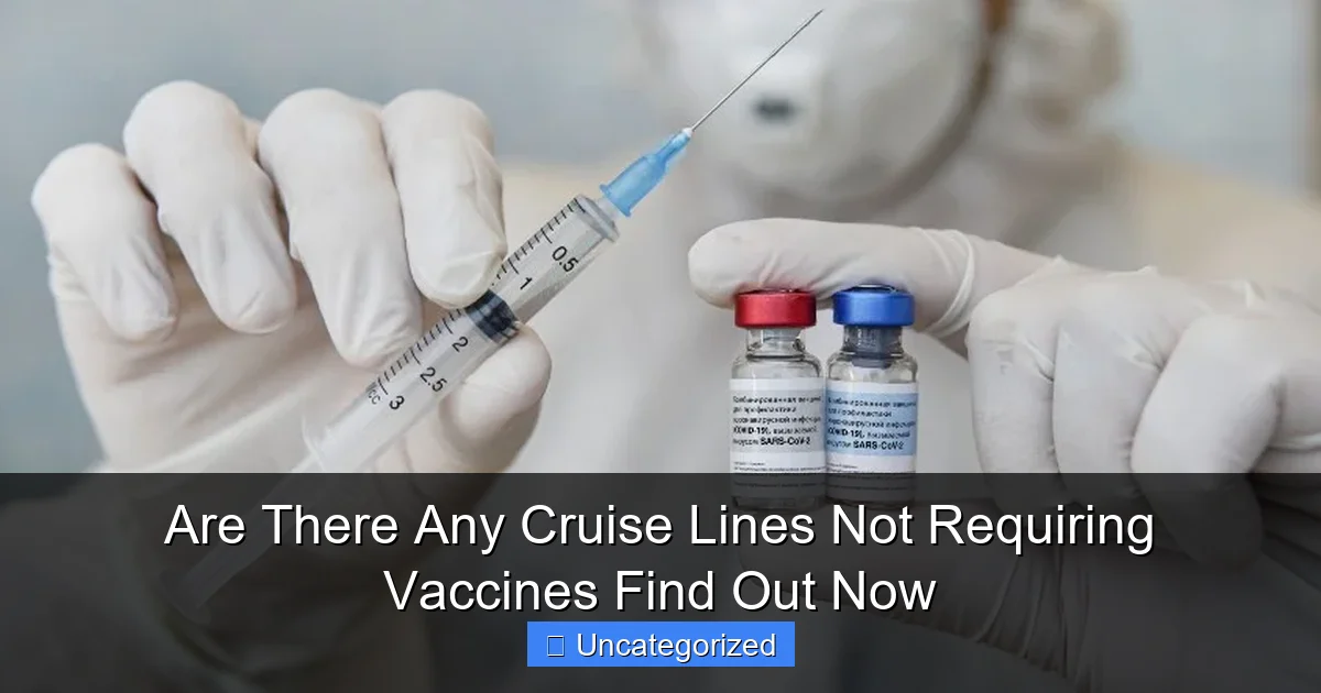 Are There Any Cruise Lines Not Requiring Vaccines Find Out Now