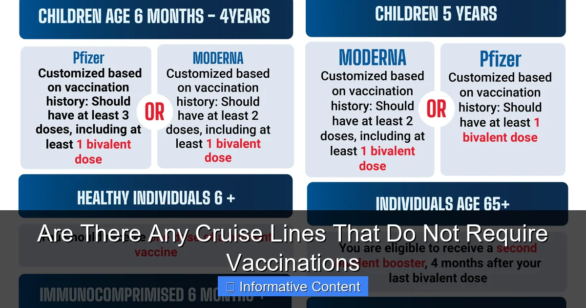 Are There Any Cruise Lines That Do Not Require Vaccinations