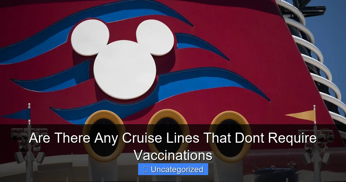 Are There Any Cruise Lines That Dont Require Vaccinations