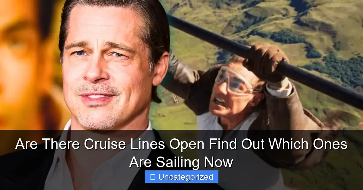 Are There Cruise Lines Open Find Out Which Ones Are Sailing Now