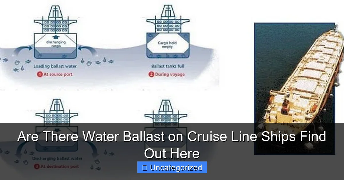 Are There Water Ballast on Cruise Line Ships Find Out Here