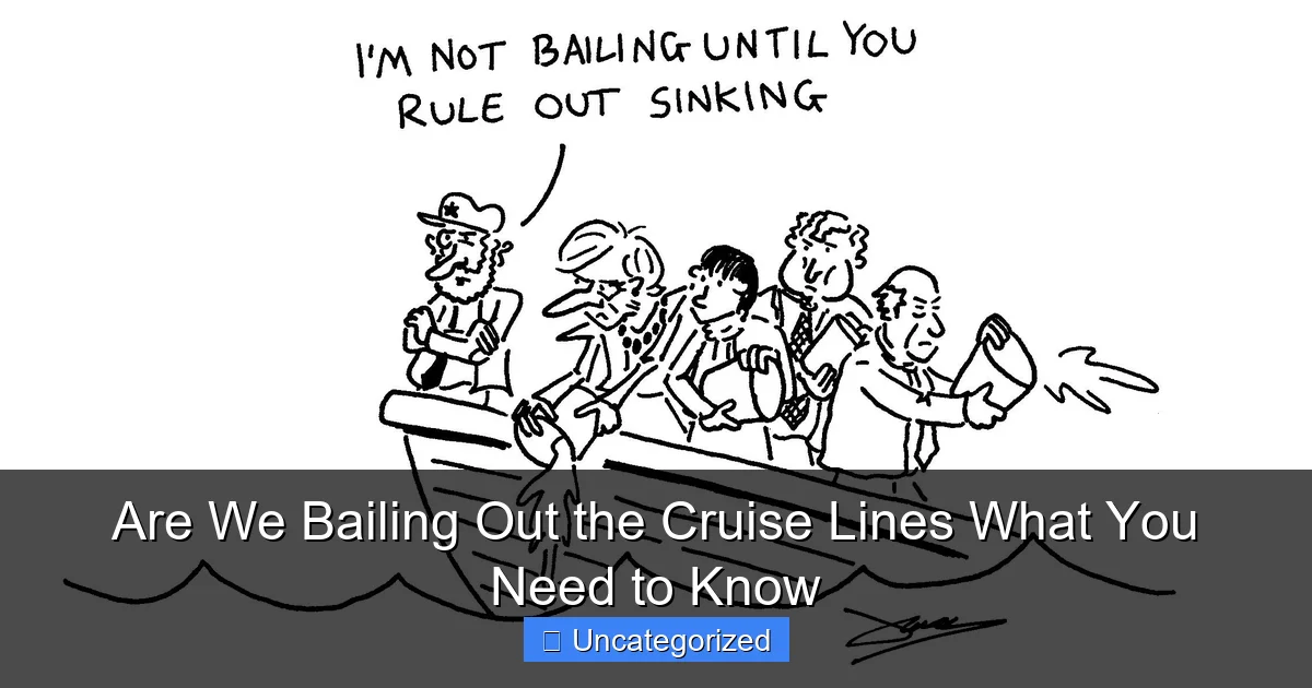 Are We Bailing Out the Cruise Lines What You Need to Know