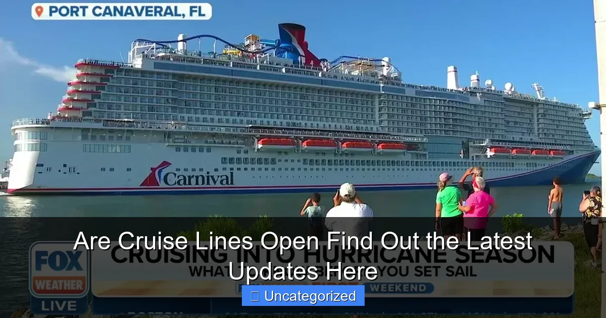 Are Cruise Lines Open Find Out the Latest Updates Here