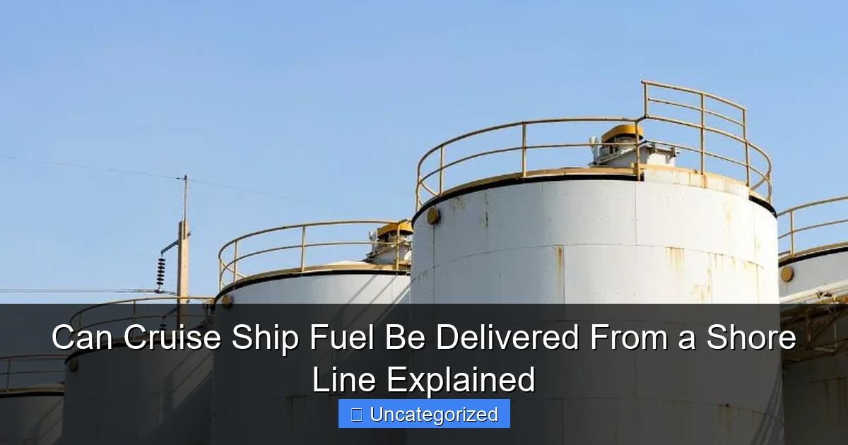 Can Cruise Ship Fuel Be Delivered From a Shore Line Explained