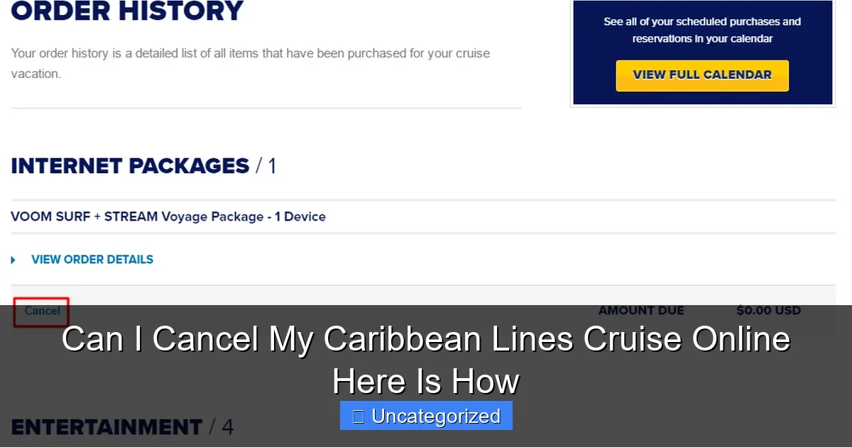 Can I Cancel My Caribbean Lines Cruise Online Here Is How