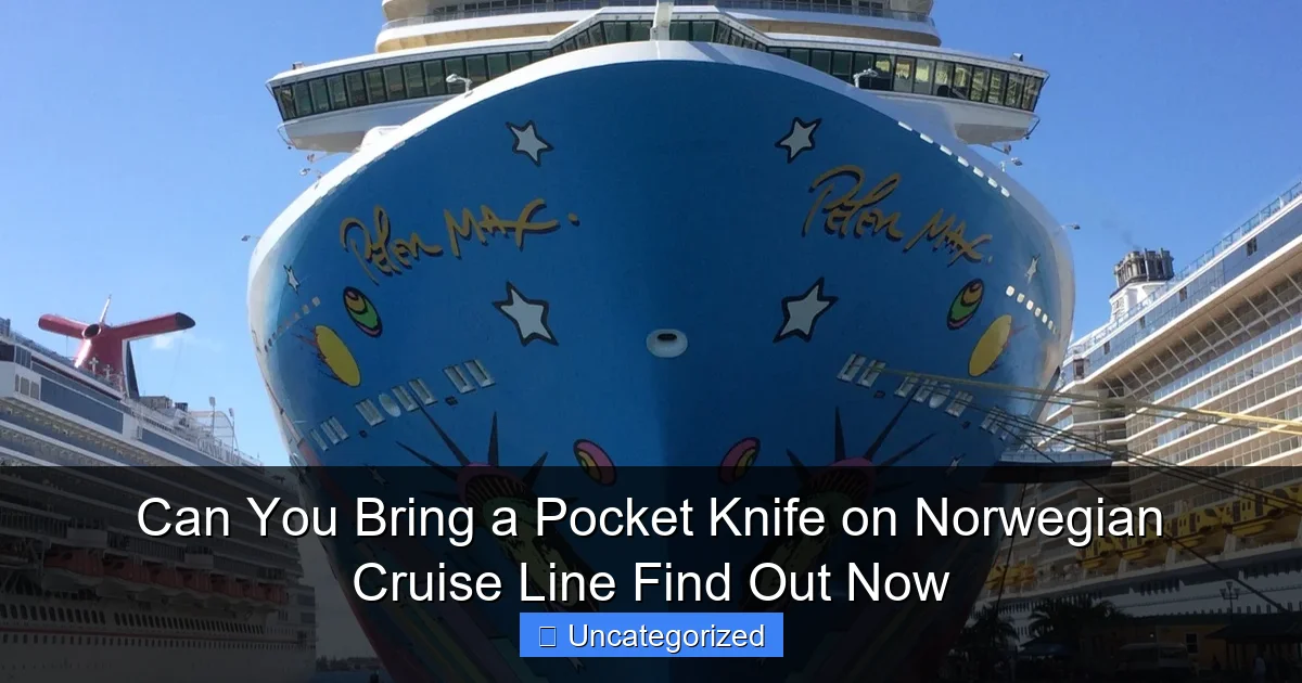 Can You Bring a Pocket Knife on Norwegian Cruise Line Find Out Now