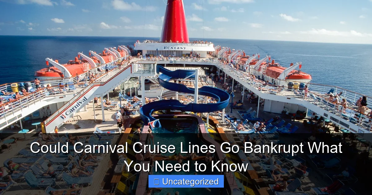 Could Carnival Cruise Lines Go Bankrupt What You Need to Know