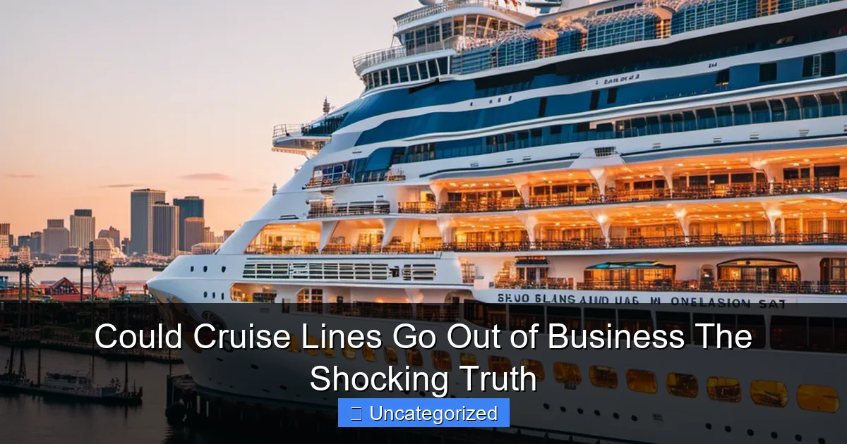 Could Cruise Lines Go Out of Business The Shocking Truth