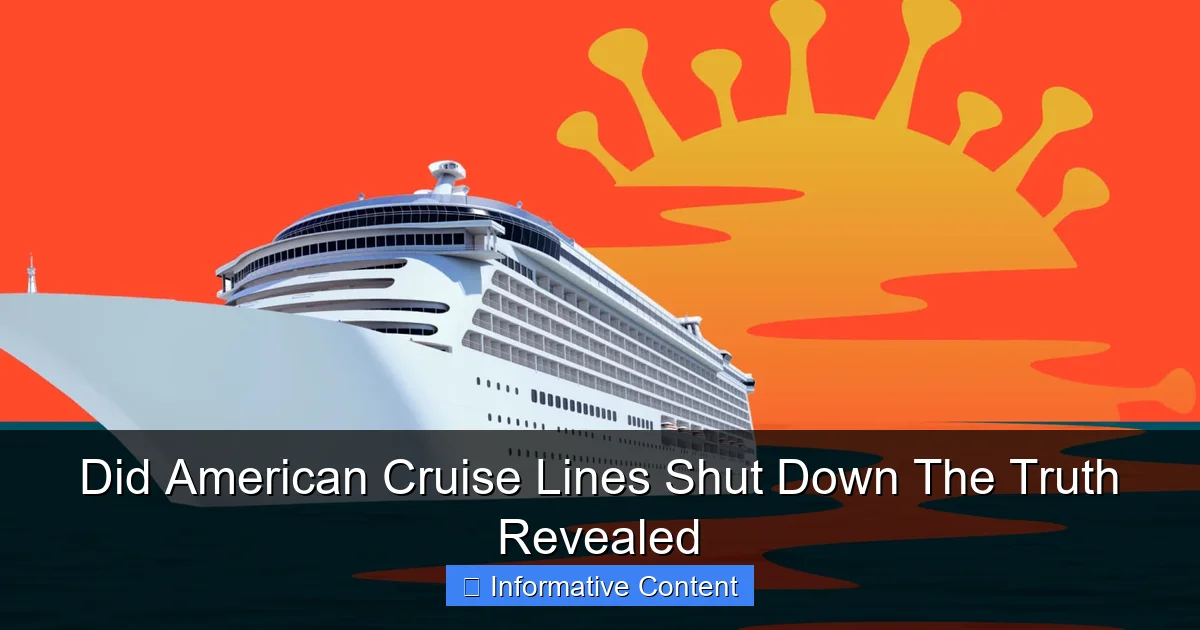 Did American Cruise Lines Shut Down The Truth Revealed