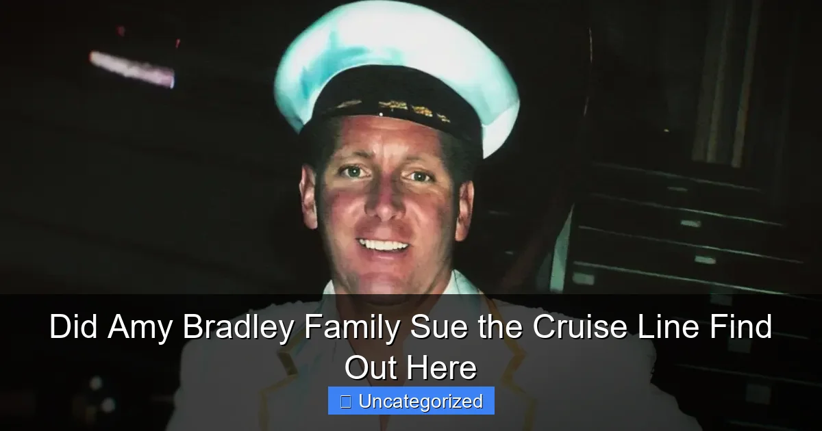 Did Amy Bradley Family Sue the Cruise Line Find Out Here