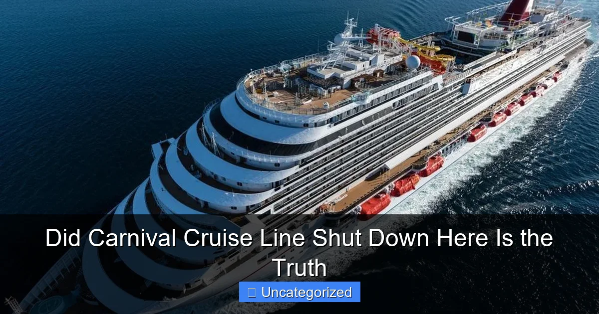 Did Carnival Cruise Line Shut Down Here Is the Truth
