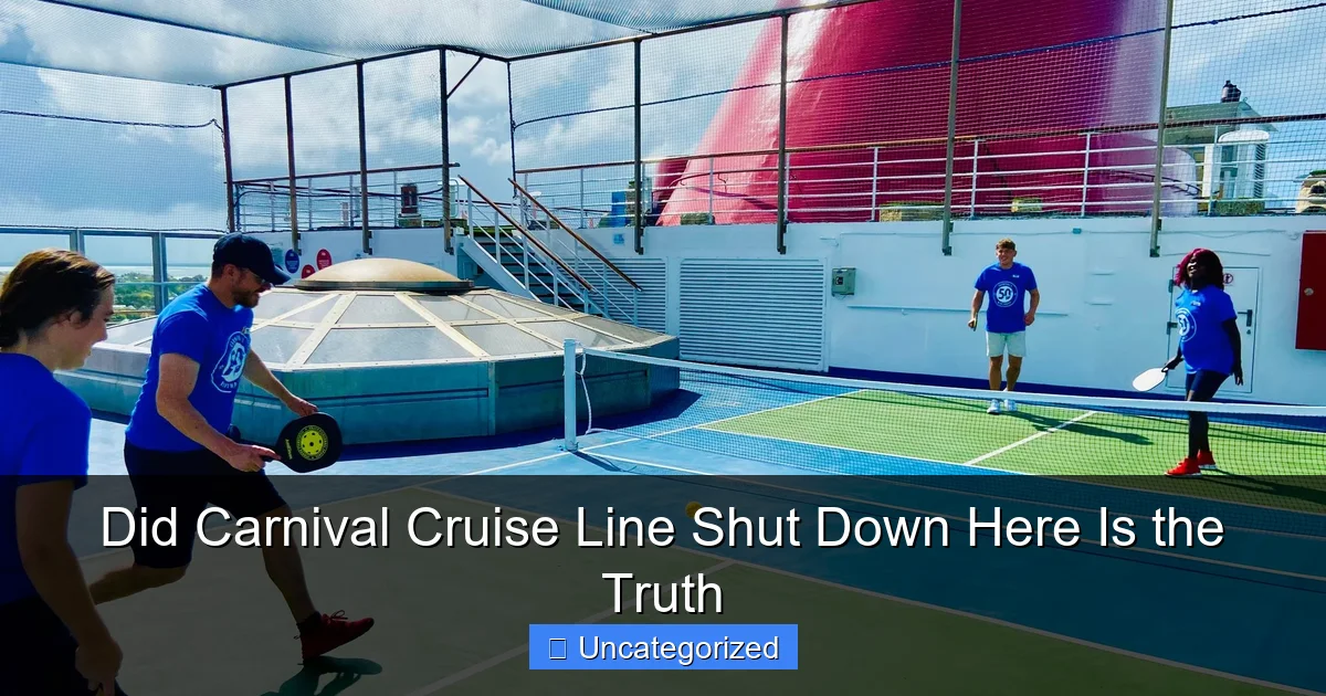 Did Carnival Cruise Line Shut Down Here Is the Truth