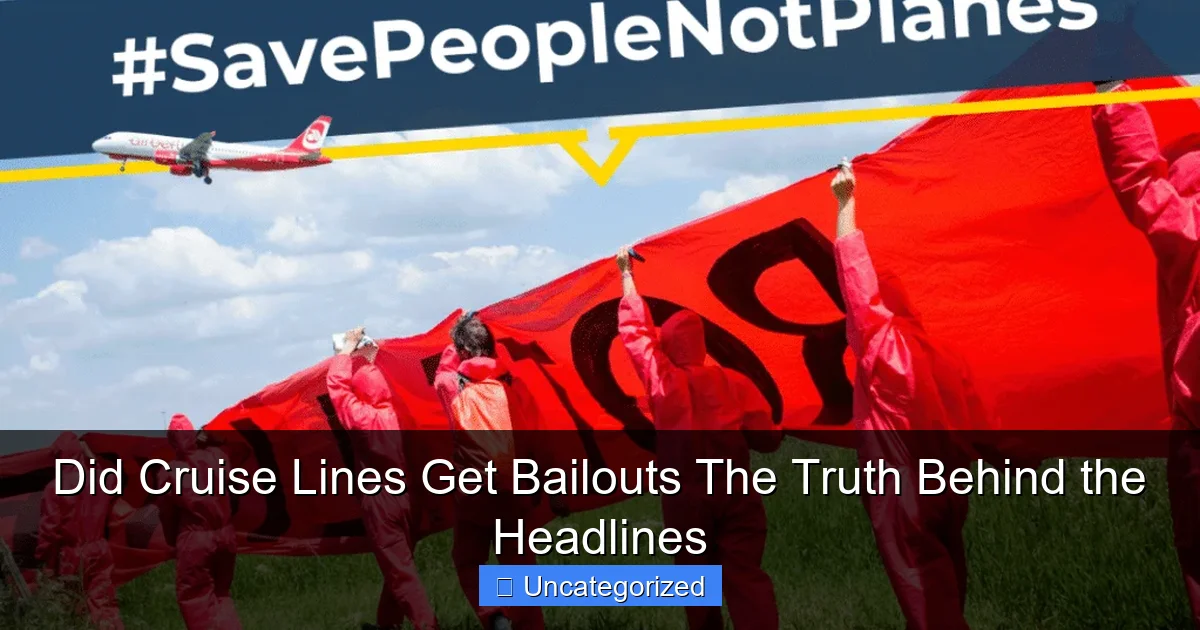 Did Cruise Lines Get Bailouts The Truth Behind the Headlines