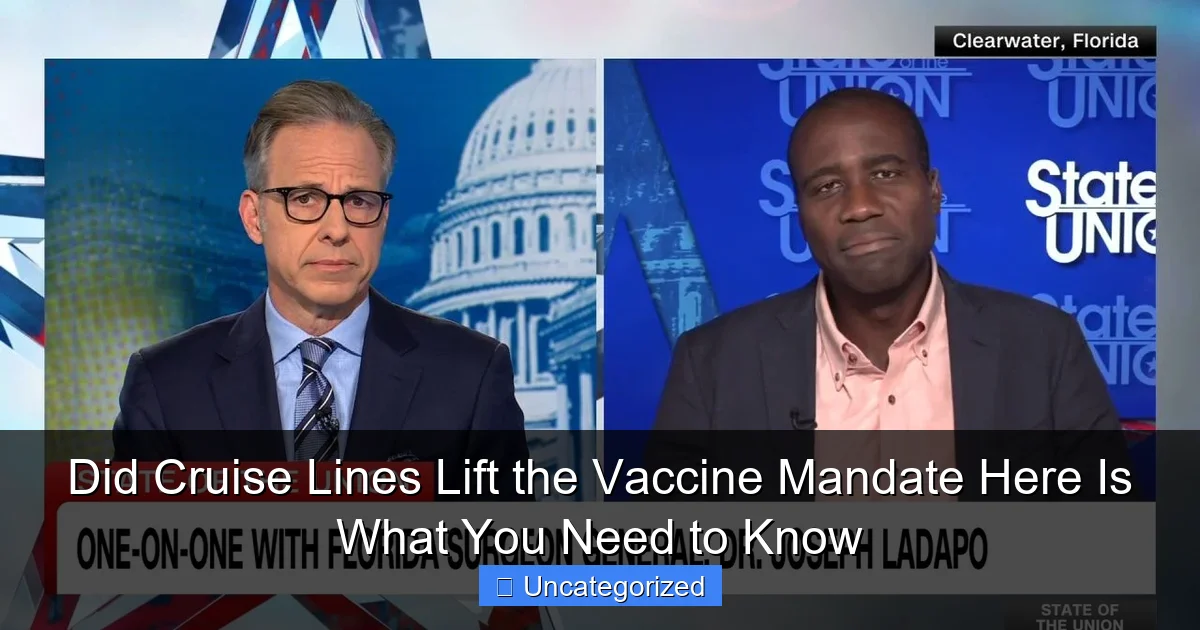 Did Cruise Lines Lift the Vaccine Mandate Here Is What You Need to Know