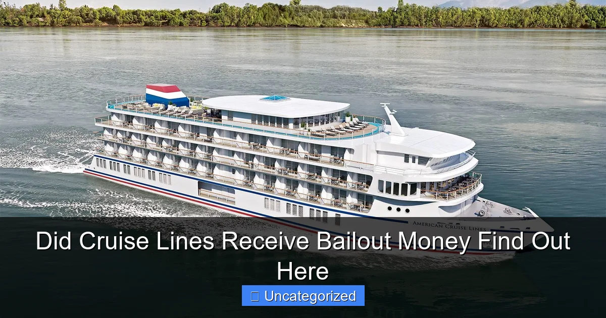 Did Cruise Lines Receive Bailout Money Find Out Here