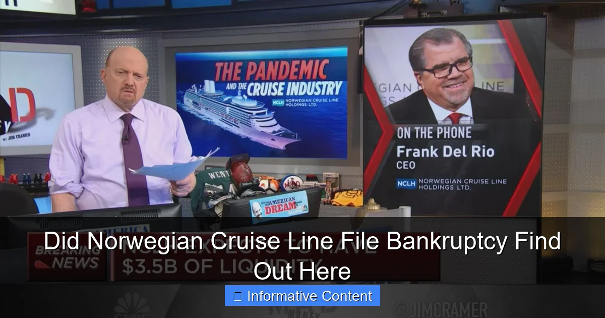Did Norwegian Cruise Line File Bankruptcy Find Out Here