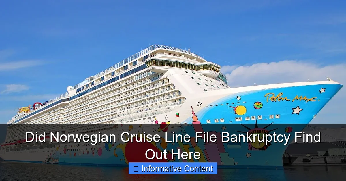 Did Norwegian Cruise Line File Bankruptcy Find Out Here