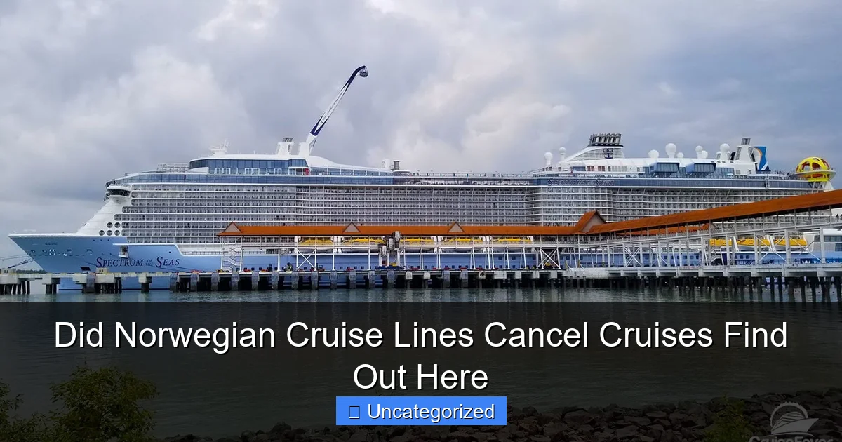 Did Norwegian Cruise Lines Cancel Cruises Find Out Here