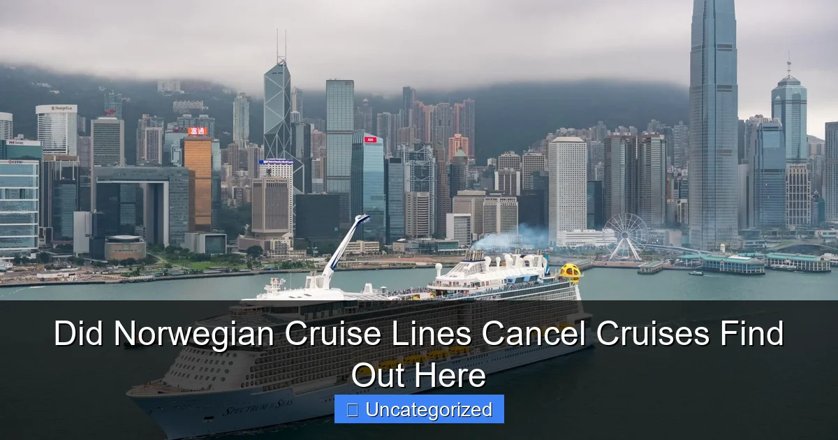Did Norwegian Cruise Lines Cancel Cruises Find Out Here