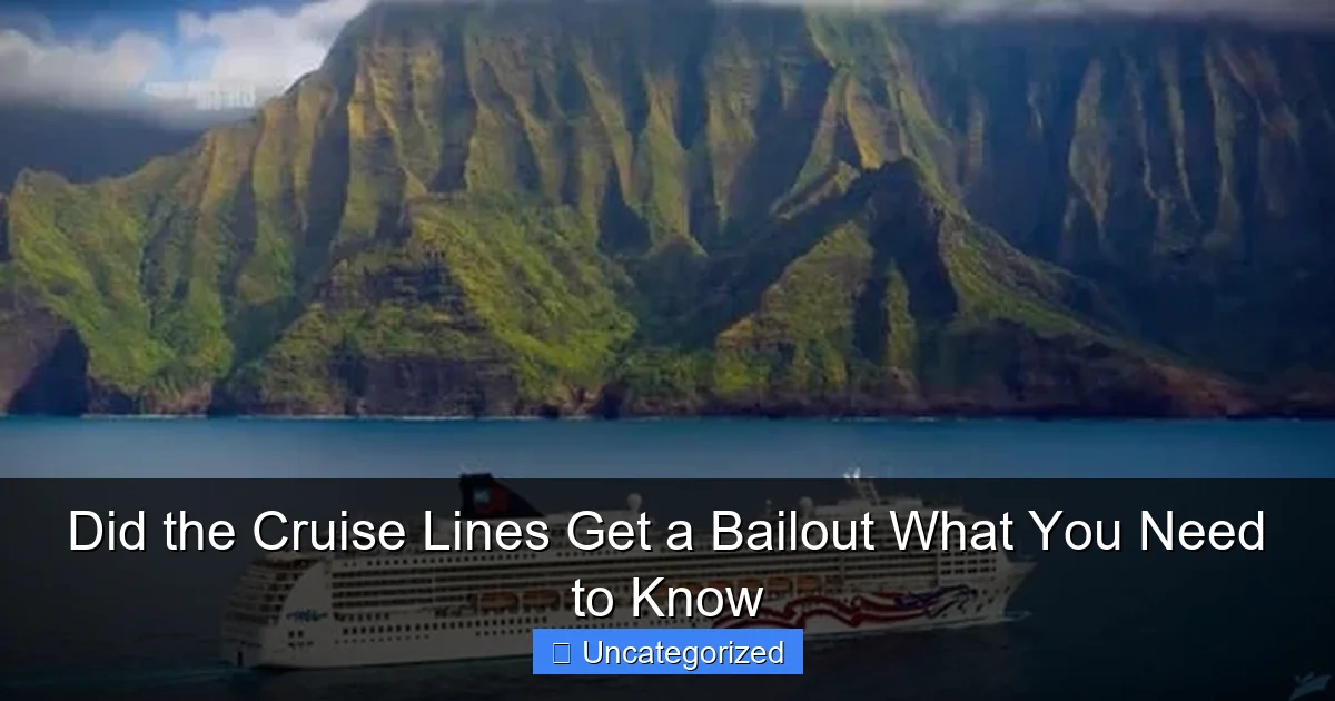 Did the Cruise Lines Get a Bailout What You Need to Know