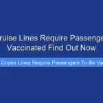 Do All Cruise Lines Require Passengers to Be Vaccinated Find Out Now