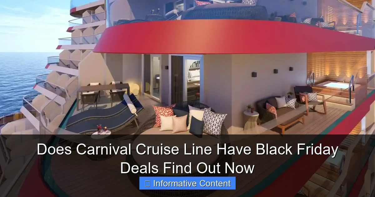 Does Carnival Cruise Line Have Black Friday Deals Find Out Now