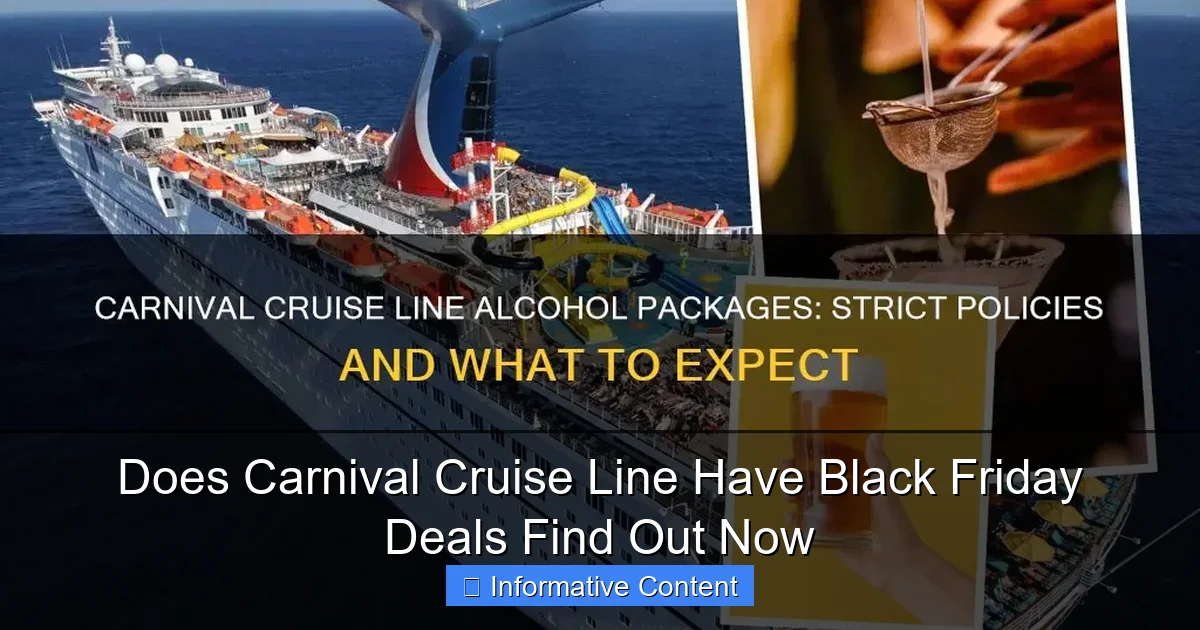Does Carnival Cruise Line Have Black Friday Deals Find Out Now