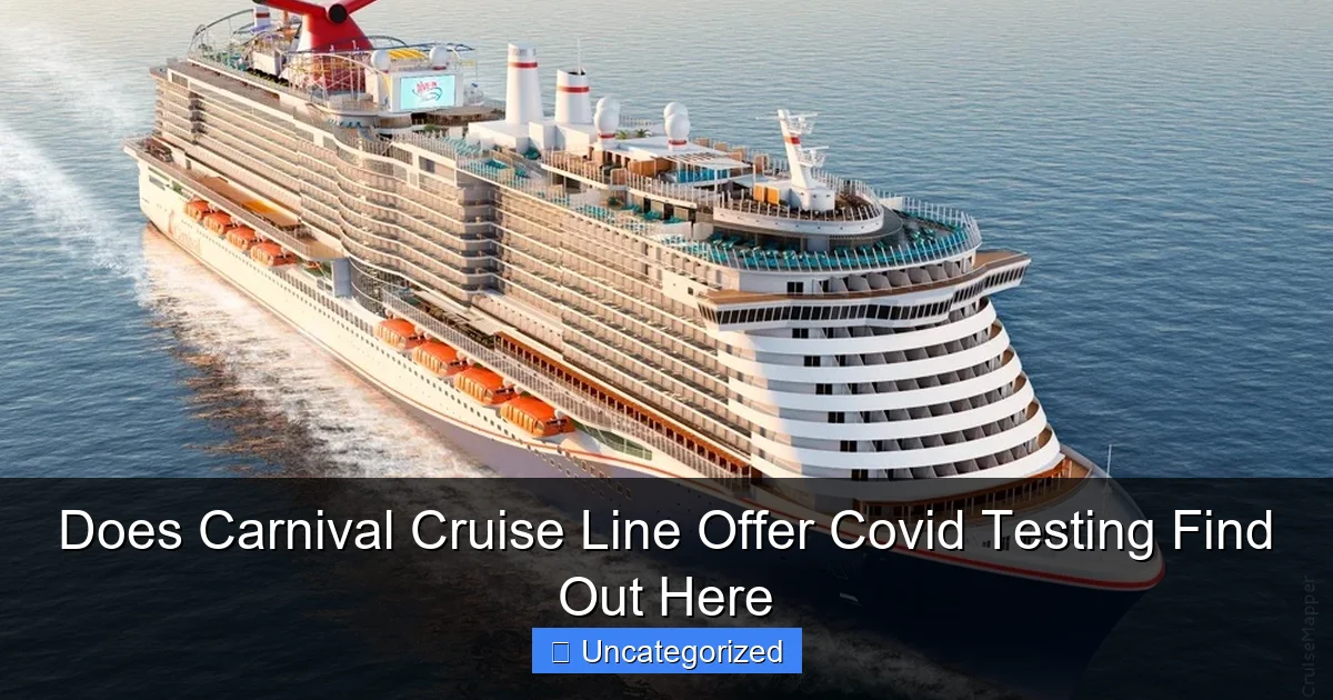 Does Carnival Cruise Line Offer Covid Testing Find Out Here