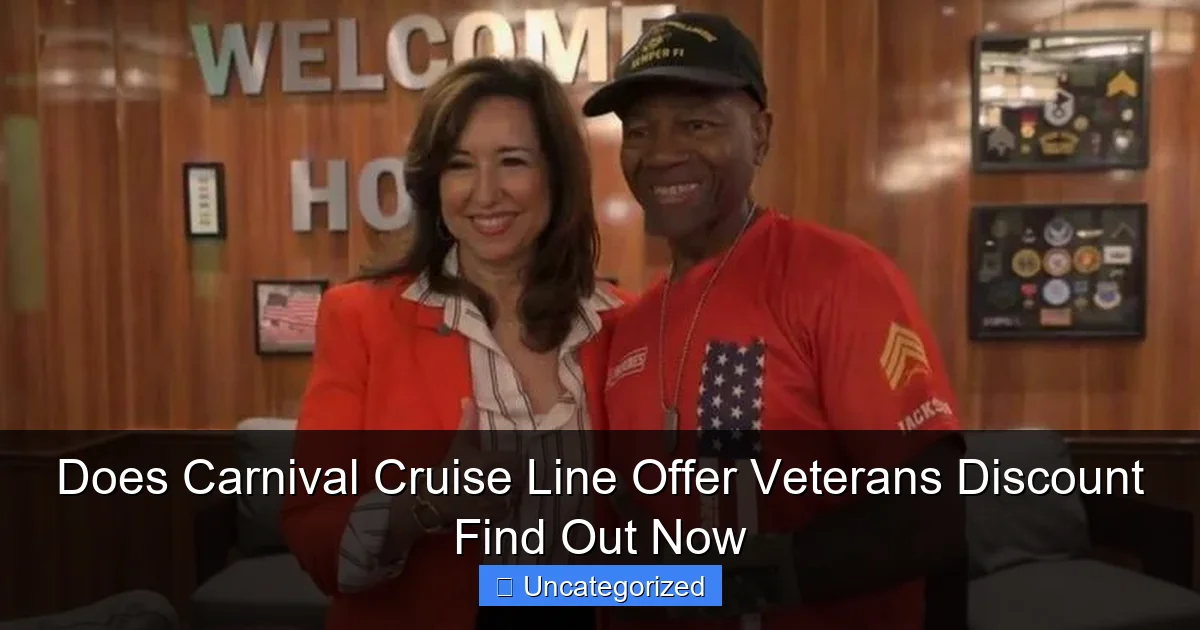 Does Carnival Cruise Line Offer Veterans Discount Find Out Now