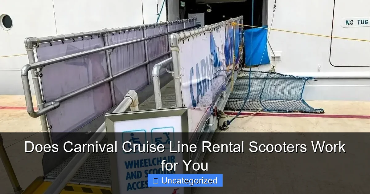 Does Carnival Cruise Line Rental Scooters Work for You
