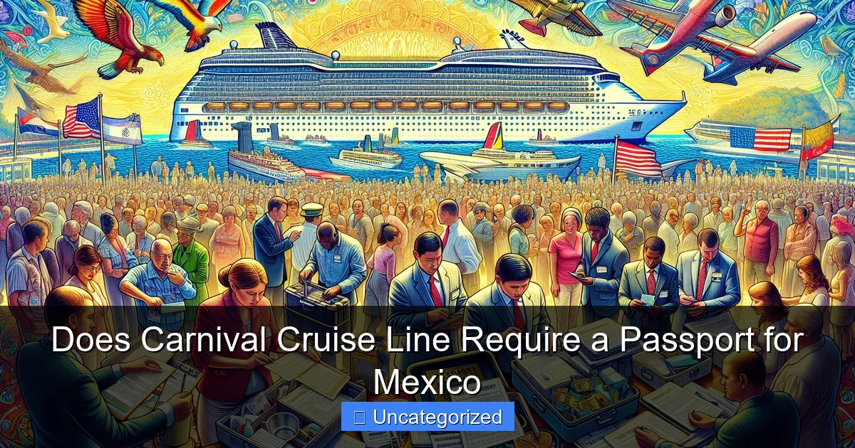 Does Carnival Cruise Line Require a Passport for Mexico
