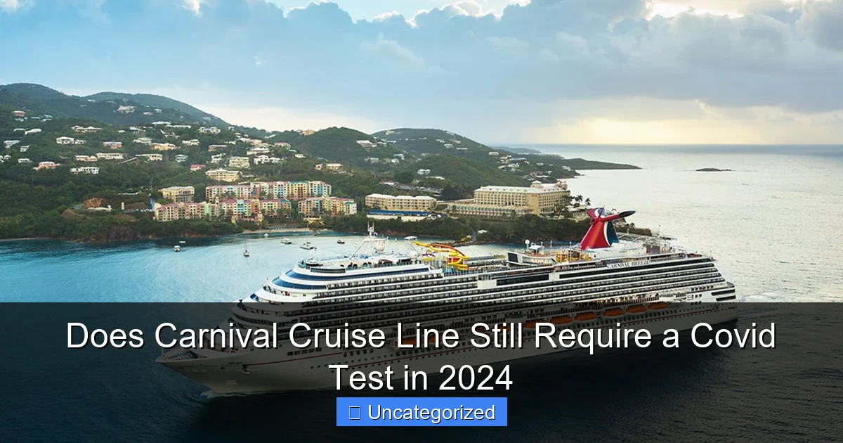 Does Carnival Cruise Line Still Require a Covid Test in 2024