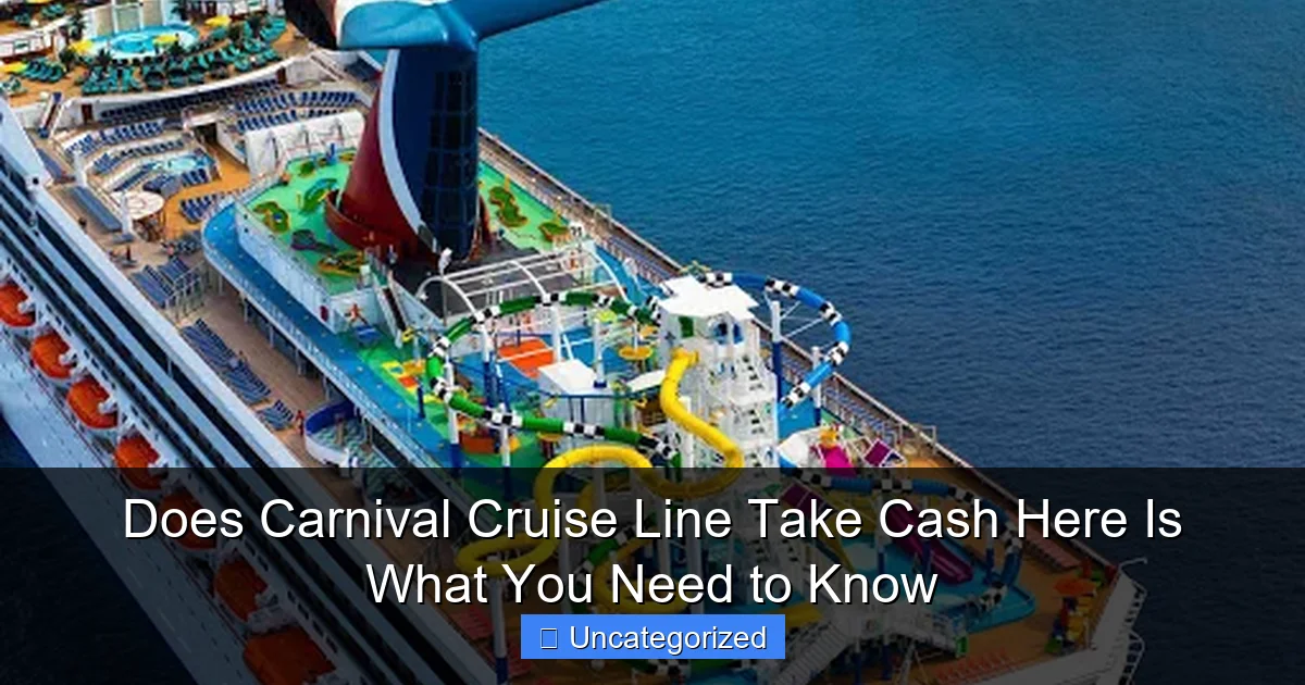 Does Carnival Cruise Line Take Cash Here Is What You Need to Know