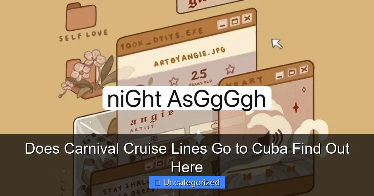 Does Carnival Cruise Lines Go to Cuba Find Out Here