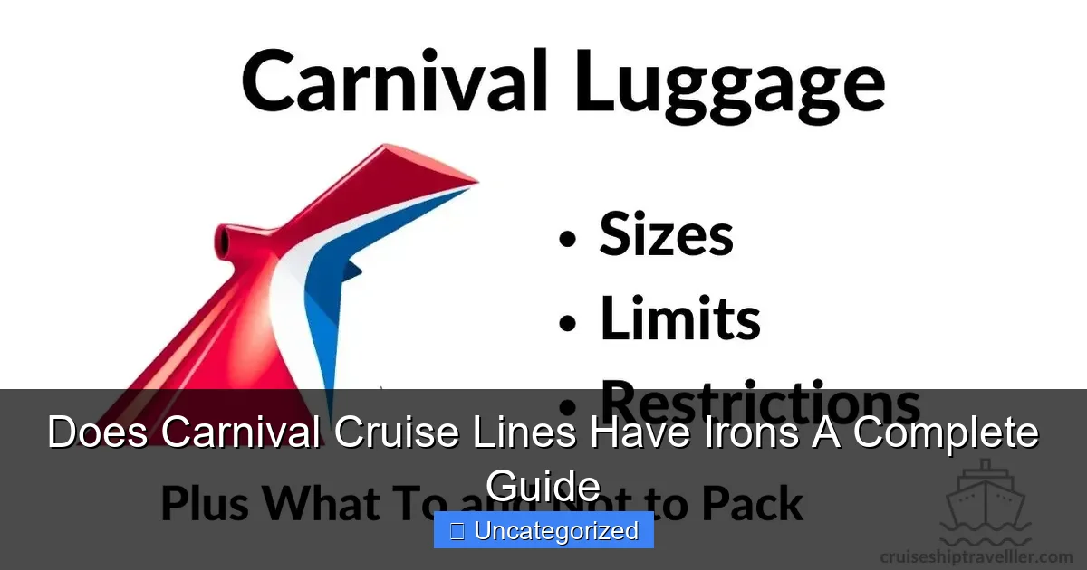 Does Carnival Cruise Lines Have Irons A Complete Guide