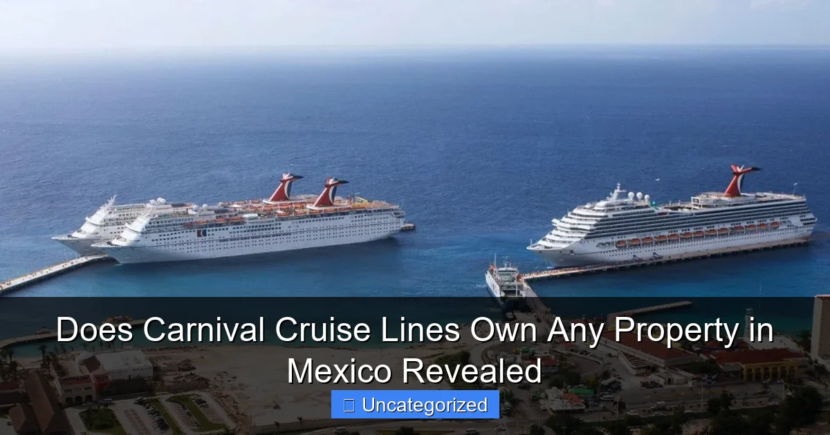 Does Carnival Cruise Lines Own Any Property in Mexico Revealed