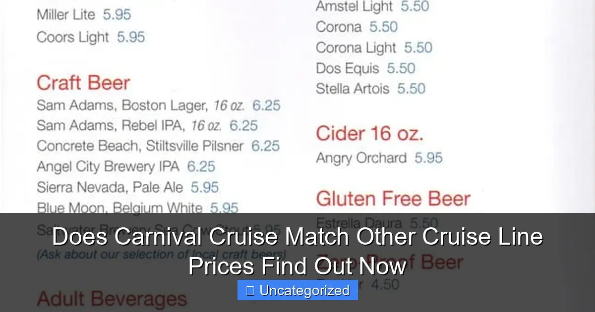 Does Carnival Cruise Match Other Cruise Line Prices Find Out Now
