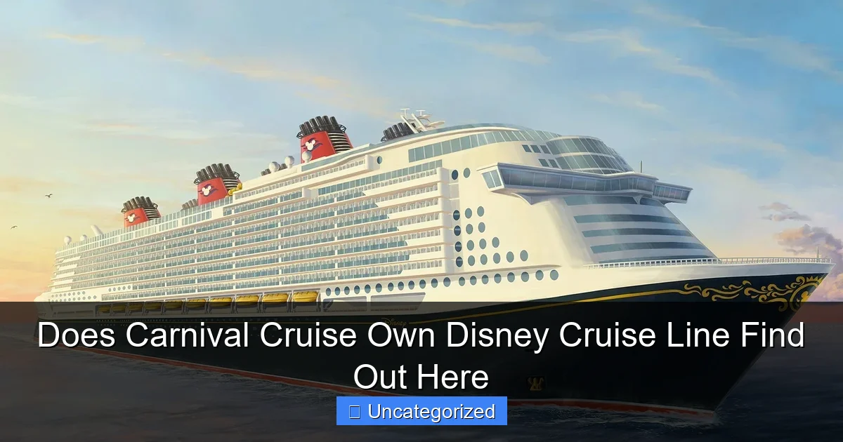 Does Carnival Cruise Own Disney Cruise Line Find Out Here